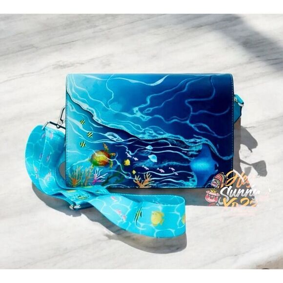 Loungefly Disney Moana Ocean Wave Crossbody Bag
